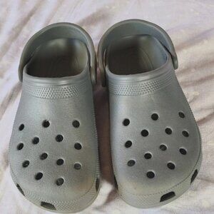 Crocs Classic Gray Slip On Comfort Clogs Classic Crocs Men’s Size 9 / Womens 11